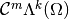 \mathcal{C}^{m} \Lambda^k (\Omega)