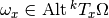 \omega_x \in \Alt^k T_x \Omega