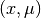 (x,\mu)