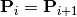 \mathbf{P}_{i}=\mathbf{P}_{i+1}