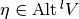 \eta \in \Alt^l V