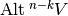 \Alt^{n-k} V