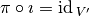 \pi \circ \imath = \id_{V^{\prime}}
